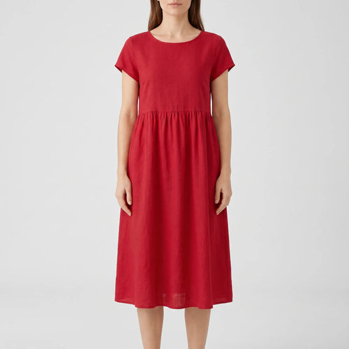 Breezeline - Relaxed Short Sleeve Midi Dress