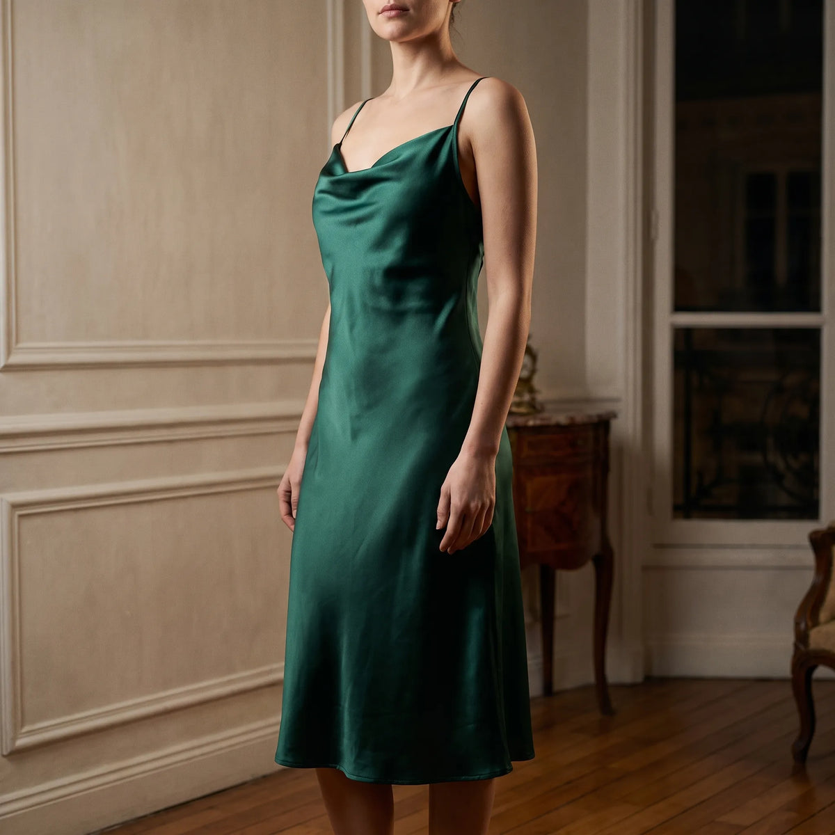 Lustrea - Cowl Neck Slip Dress