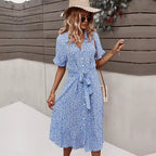 Isadora | Flowy Purple Boho Maxi Dress Wedding Guest Dresses — Blue -27