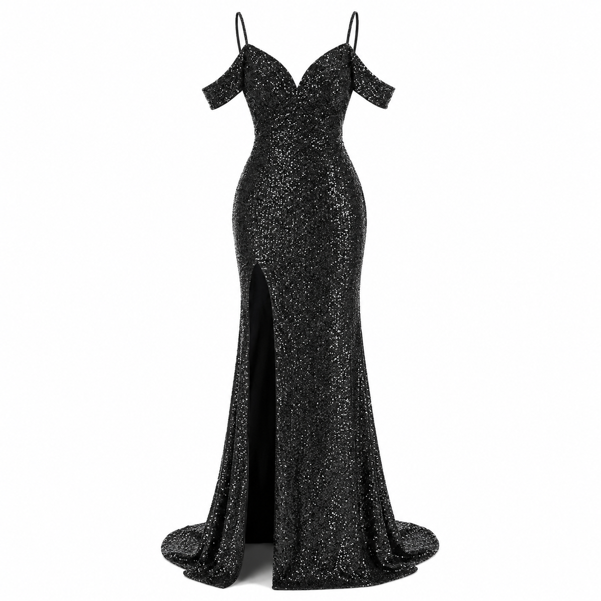 Seraphina | Party Dresses Satin Silk Denim One Shoulder Maxi Dress