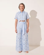 Fleur | Summer Jumpsuits Playsuits Two-Piece Wide-Leg Set — voorkant