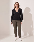 Edith | Lightweight Thin Long Cardigan Summer Light Layer — voorkant