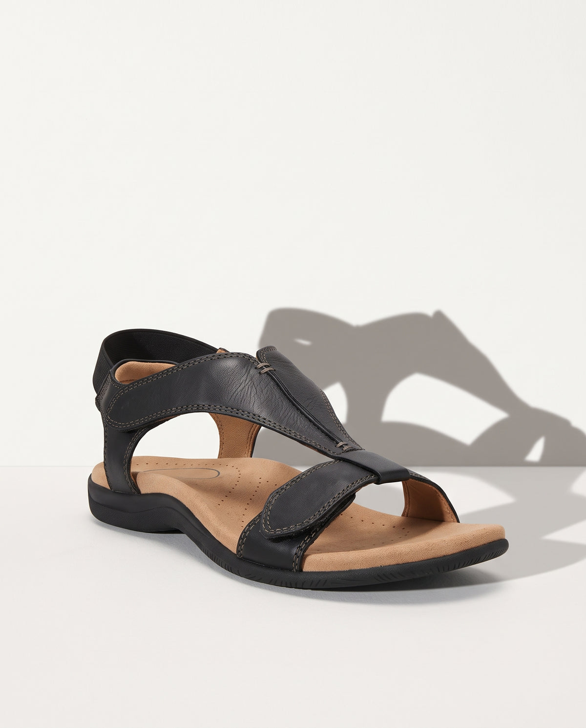 Odette | Silver White Block Low Heel Sandals — voorkant