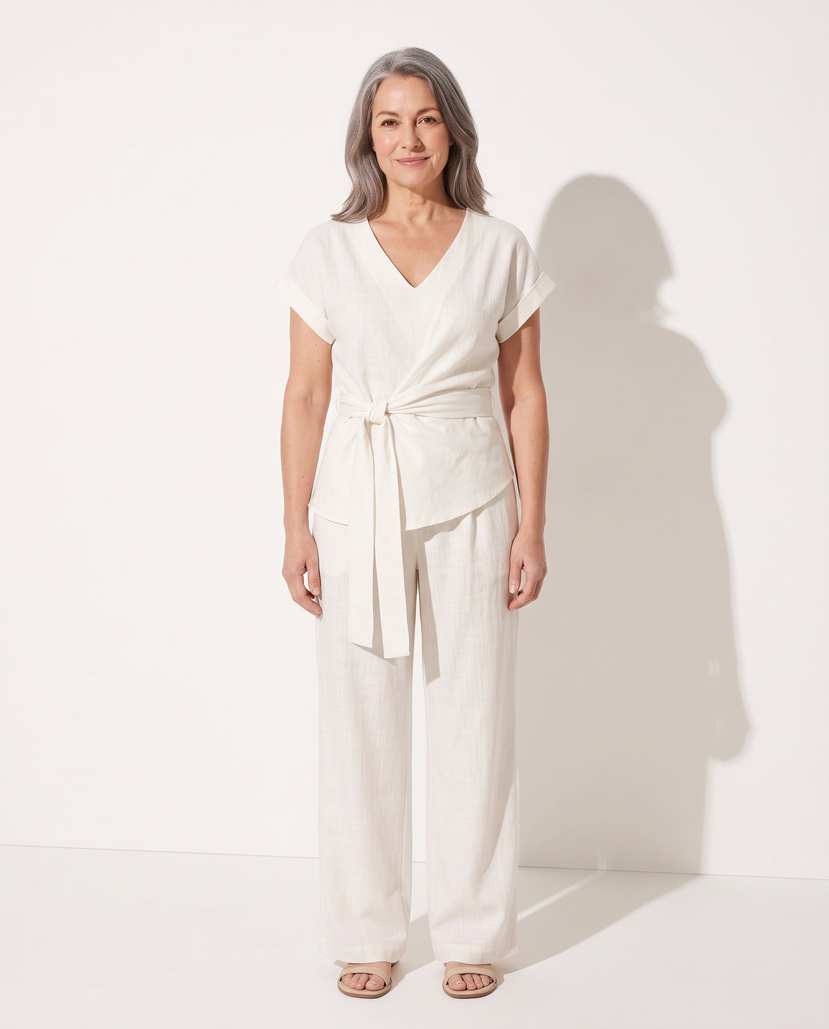 Georgiana | Summer Elegant Two-Piece Jumpsuit Playsuit Outfit — voorkant