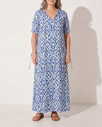 Rosaline | Flowy Boho Floral Maxi Midi Dresses Casual Dress — voorkant