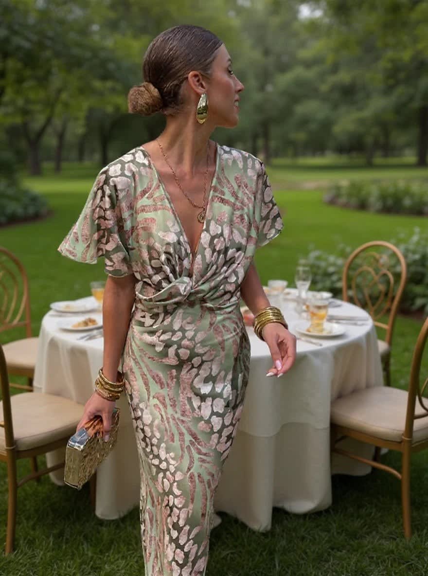 Vivienne | White Short Sleeve Midi Dress Summer Spring Wedding Guest