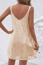 Sidonie | Strapless Sequin Mini Dress White Black Satin Cocktail